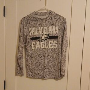NFL Philadelphia Eagles Long Sleeve Shirt - Gray